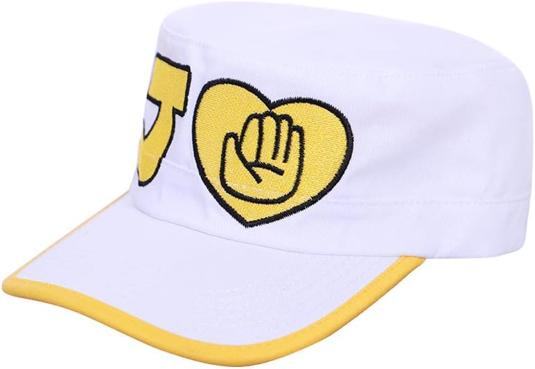 Diamond is Unbreakable Kujo Jotaro Cosplay White hat Peaked Cap