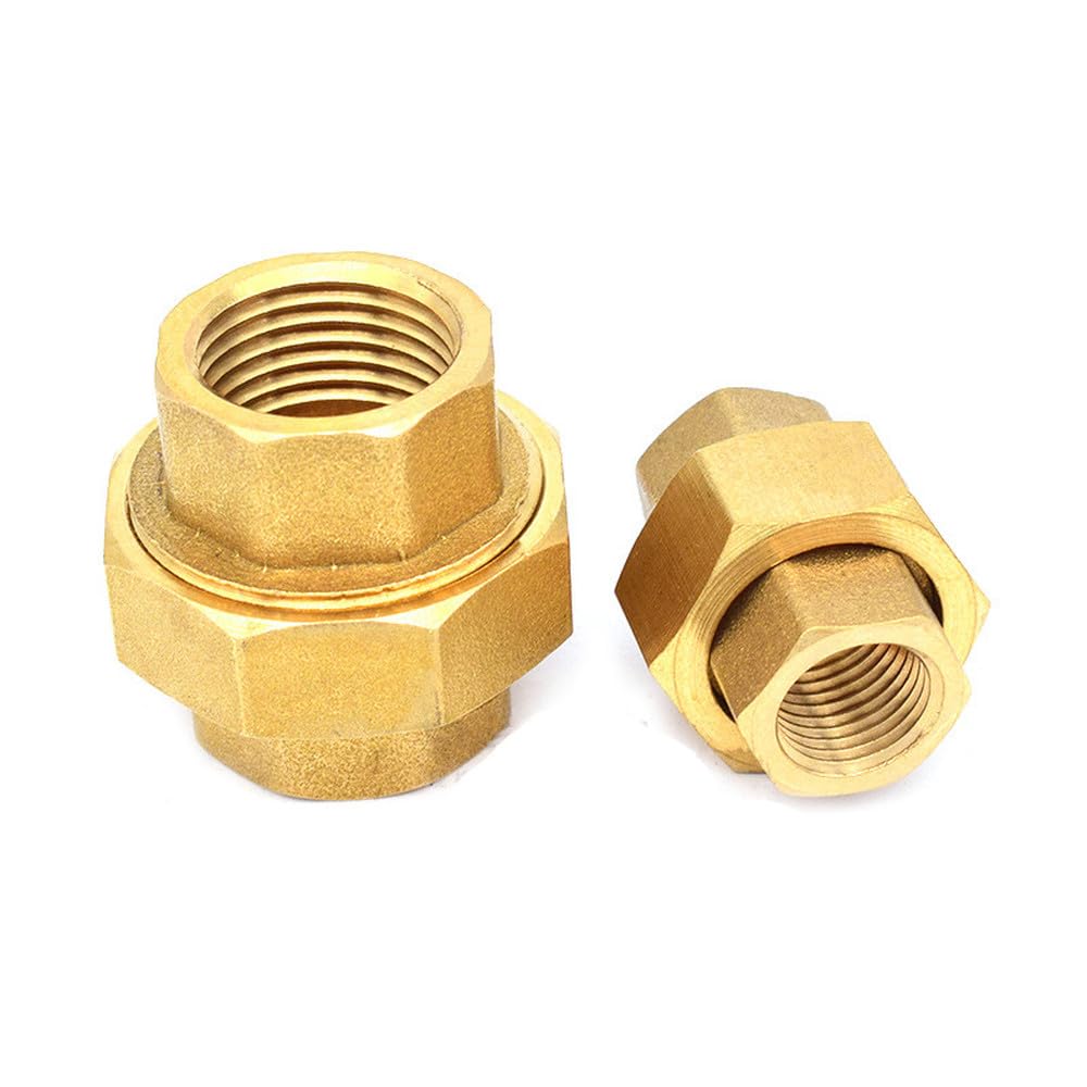 Accesorios de fontanería de latón, accesorios de tanque con junta móvil, rosca hembra de 1/4", 3/8", 1/2", 3/4" y 1", 1".