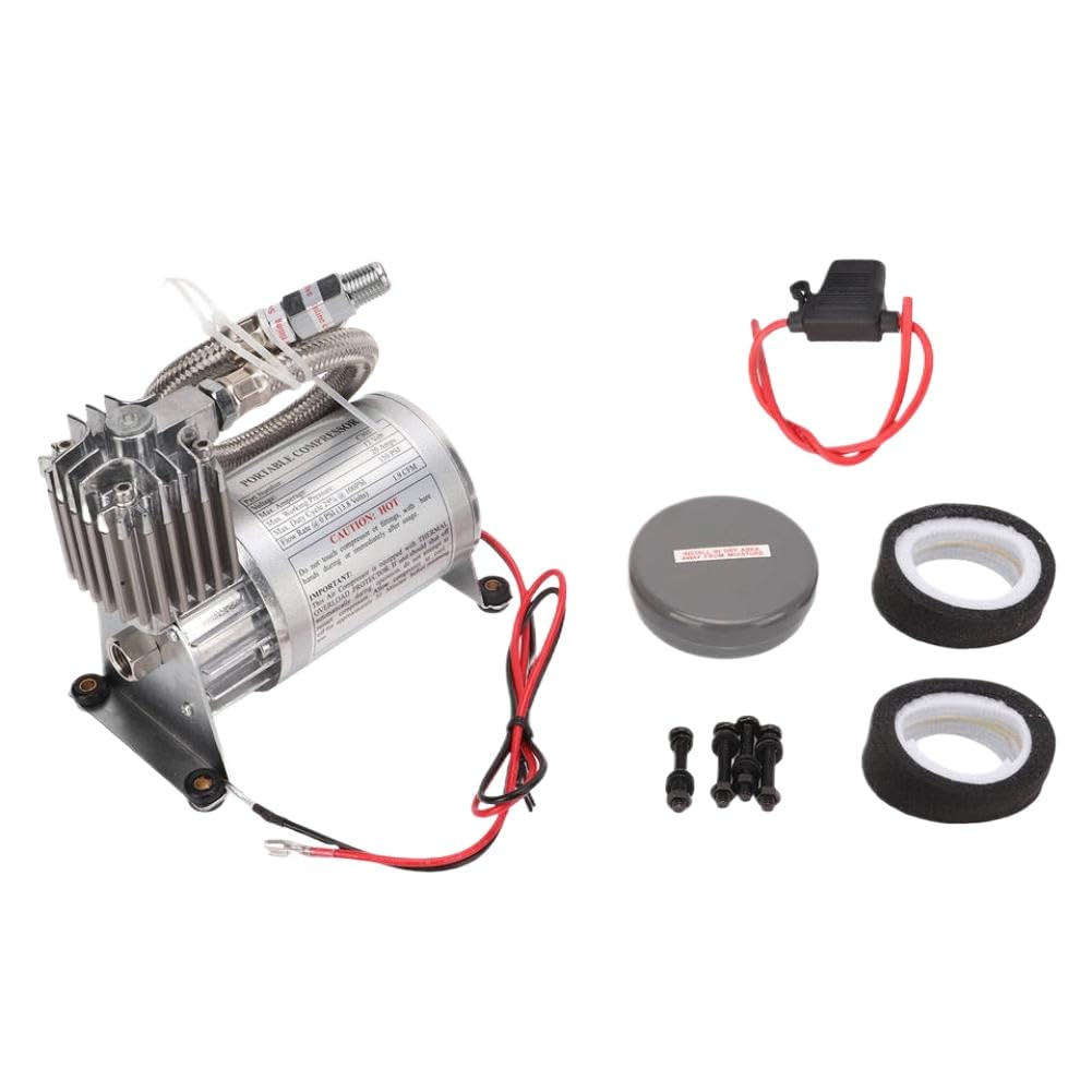 Compresor de aire 20A 150 PSI Metal Universal Compatible con vehículos de 12V Yates Barcos