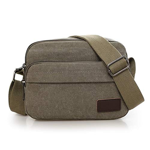 CHEORLIANNuevo Bolso Retro De Lona Para Hombre, Bolso Diagonal De Un Solo...