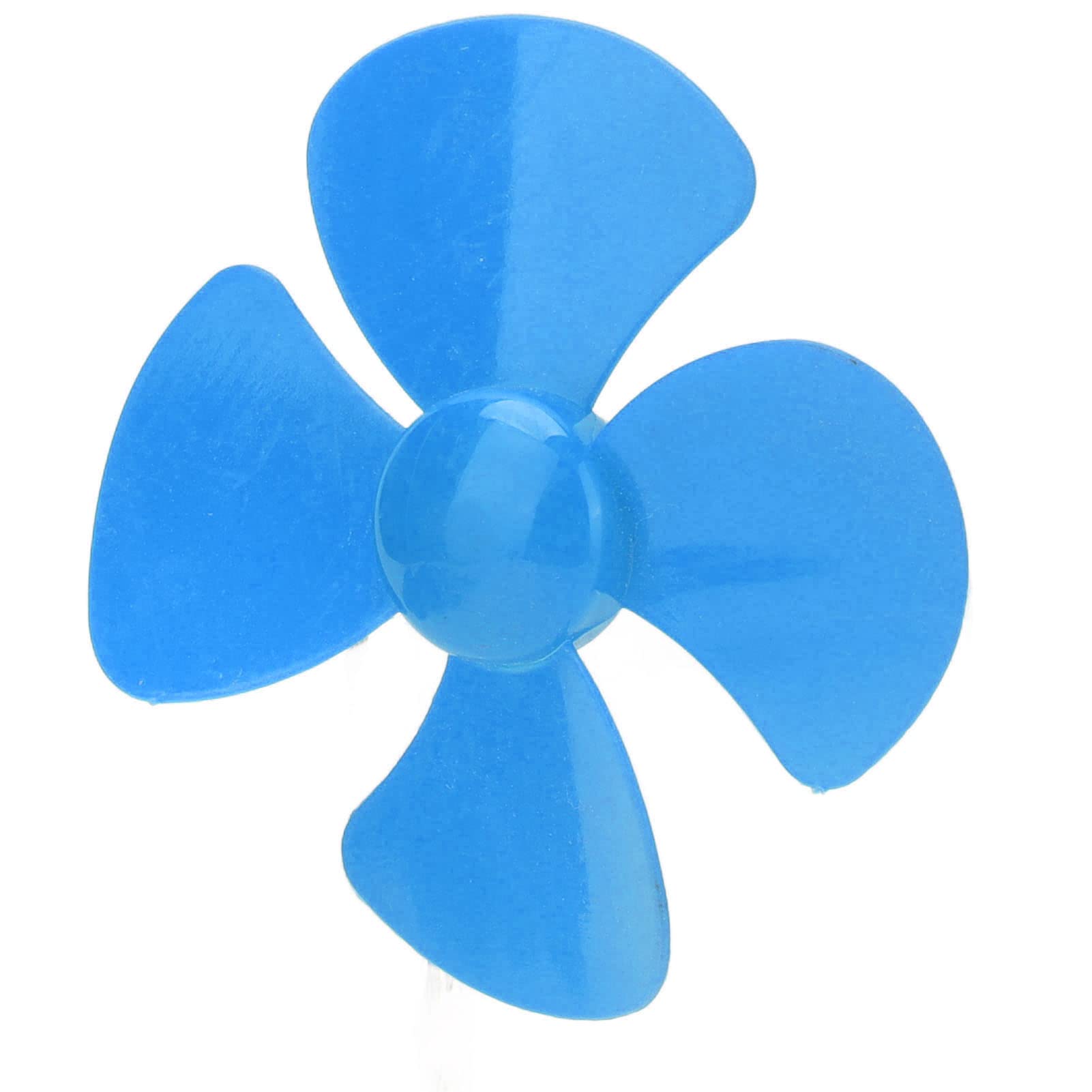 Eliche in plastica, elica a 4 pale da 80 mm di diametro con foro da 2 mm per giocattoli fai da te per l'artigianato(blu)