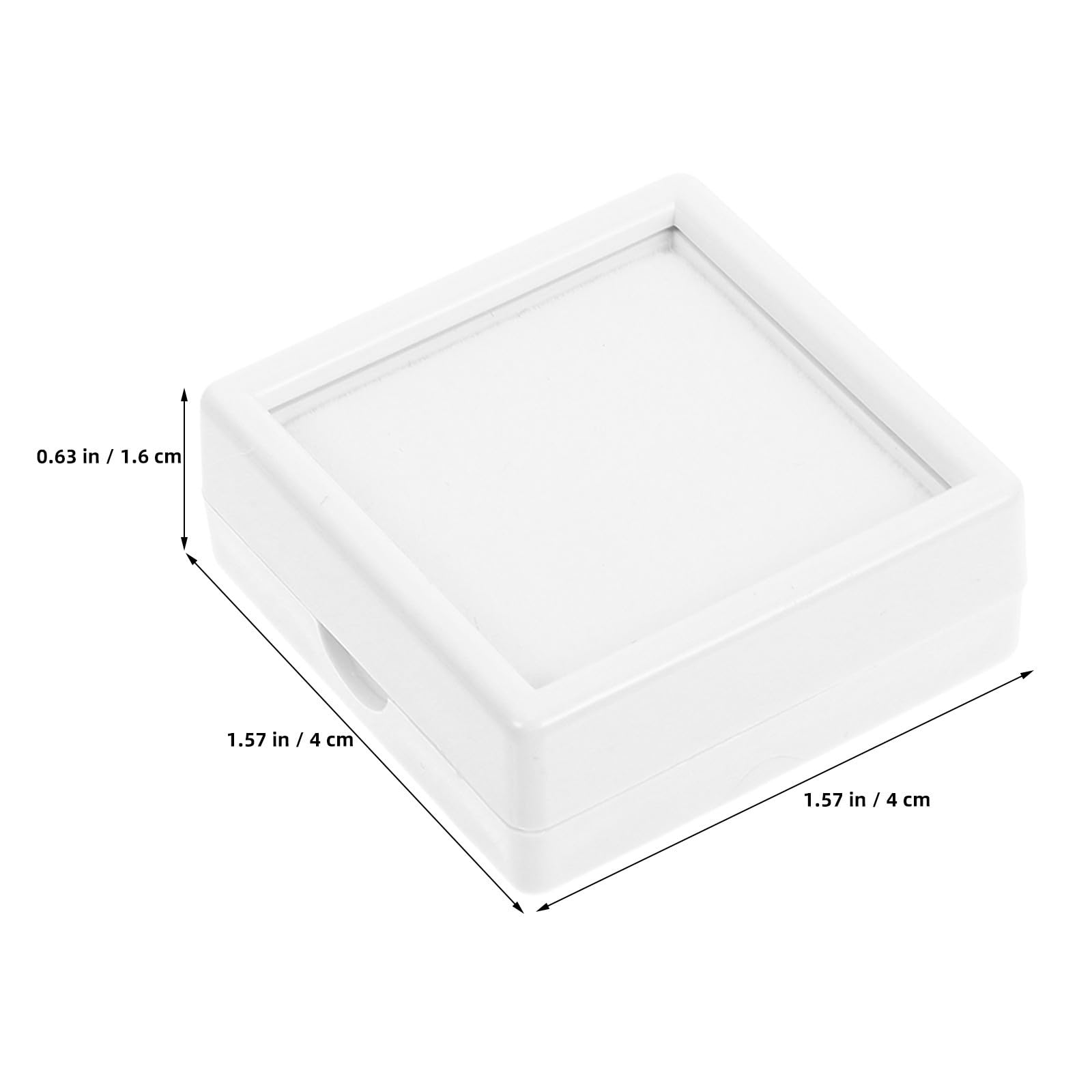 60 Pièces Boîte de Présentation Bijoux Diamant, Couvercle Transparent