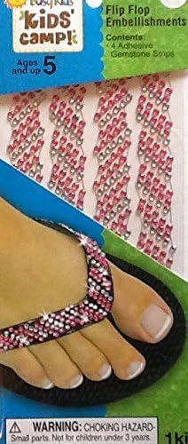 Adhesive Sticker Bling for Media Accessory or Flip Flop Dimensional Decoration & Design ~ Clear & Pink Dots or Studs