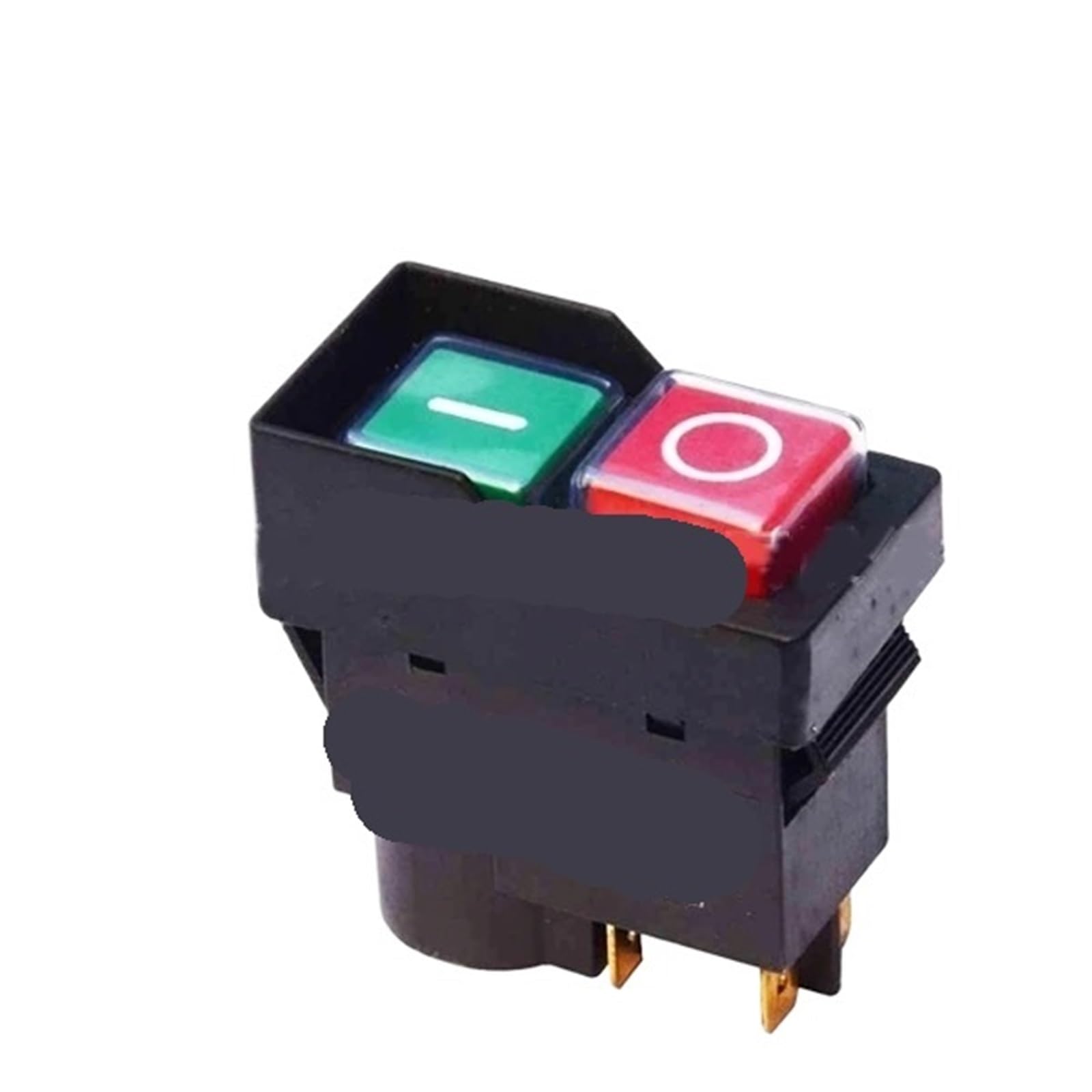 Interruptor pulsador electromagnético impermeable de 250 V CA, 16 A, 4 y 5 pines, 220-240 V, bobina de arranque magnética, interruptor de seguridad for herramientas eléctricas.(4 Pins)