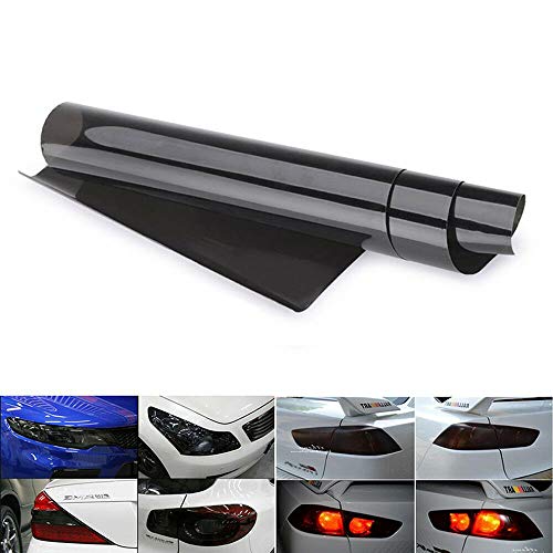 Baceyong Universal Tint Vinyl Wrap Aufkleber Scheinwerferfolie für Motorradscheinwerfer Nebelscheinwerfer Seitenmarkierungsleuchten Windschutzscheibe, wasserdichte dehnbare Schutzfolie