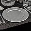 URBNLIVING 33cm Kerst Diner Oplader Platen Placemats Eettafel Instelling Herbruikbare Party Decor (Ray Rose Goud, 6 Oplader Platen