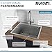 Ruvati 25 x 22 x 12 inch Drop-in Topmount Laundry Utility Sink, Deep 16 Gauge Stainless Steel Utility Sink - Drop In Laundry Sink - Single Bowl Laundry Room Sink - RVU6010