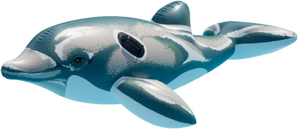 Sun Searcher Spinner Dolphin Ride-On Inflatable Swimming Pool Float for Kids (950401)