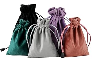 DINYAO Small Felt Bags for Gifts and Storage(5 Colors, 6.2"x7.8")