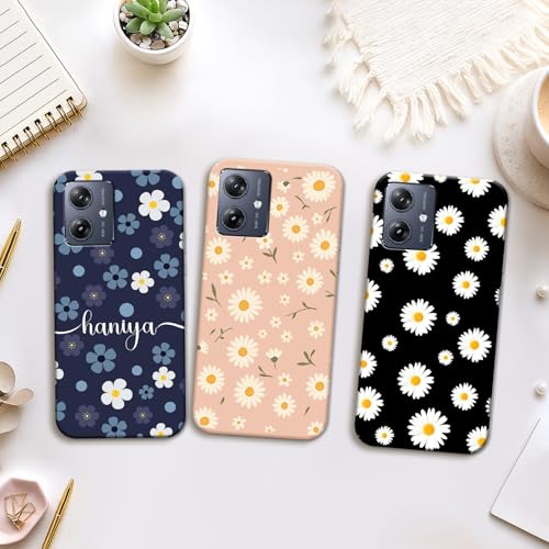 Image of COLORflow Back Cover Compatible with Motorola Moto G54 5G / G64 5G | Daisy Garden Customized Back Cover Compatible with Motorola Moto G54 5G / G64 5G