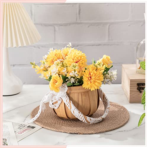 12 Pieces Jute Round Braided Placemats Jute Handmade Woven Heat Resistant Table Mats For Dining Table Home Wedding Indoor Outdoor (11.8 Inch) #TOP5