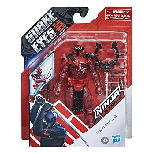 Snake Eyes: G.i. Joe Origins Red Ninja Action Figure Collectible Toy With Action Feature And Accessories, Toys For Kids Ages 4 And Up #TOP2