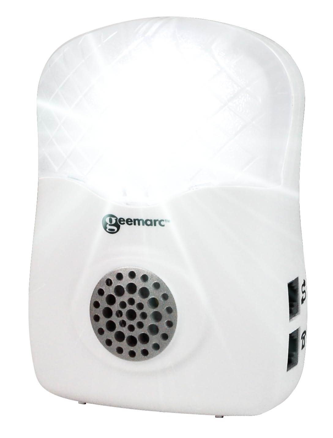 Geemarc CL12 - Amplificador de Timbre de Teléfono con Avisador Luminoso - Dispositivo para Teléfono Fijo - Posibilidad de Instalación en Pared - Ideal para Personas con Discapacidad Auditiva