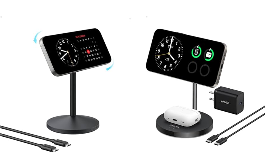 スマホアクセサリー Anker MagGo Wireless Charging Station Amazon.com: Anker MagGo Charging Station with 2-in-1