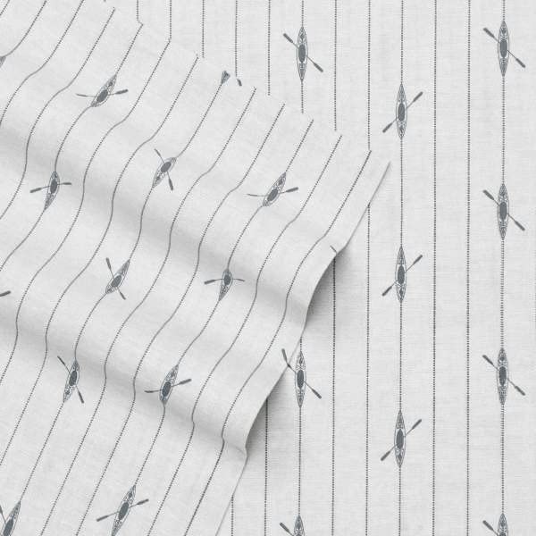 Image of Eddie Bauer - Twin Sheets, Cotton Percale Bedding Set, Crisp & Cool Home Decor, Dorm Room Essentials (Downstream, Twin)