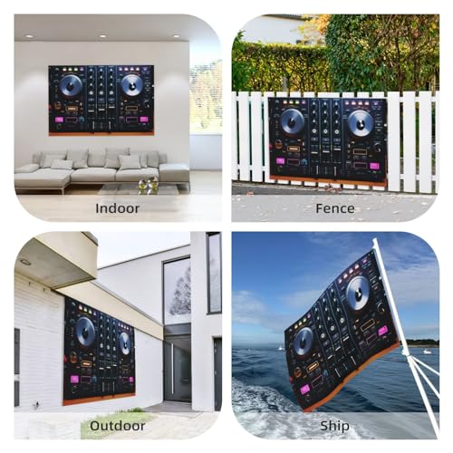 Drapeau de jardin Some Mixer Controls double face résistant intérieur extérieur - 7