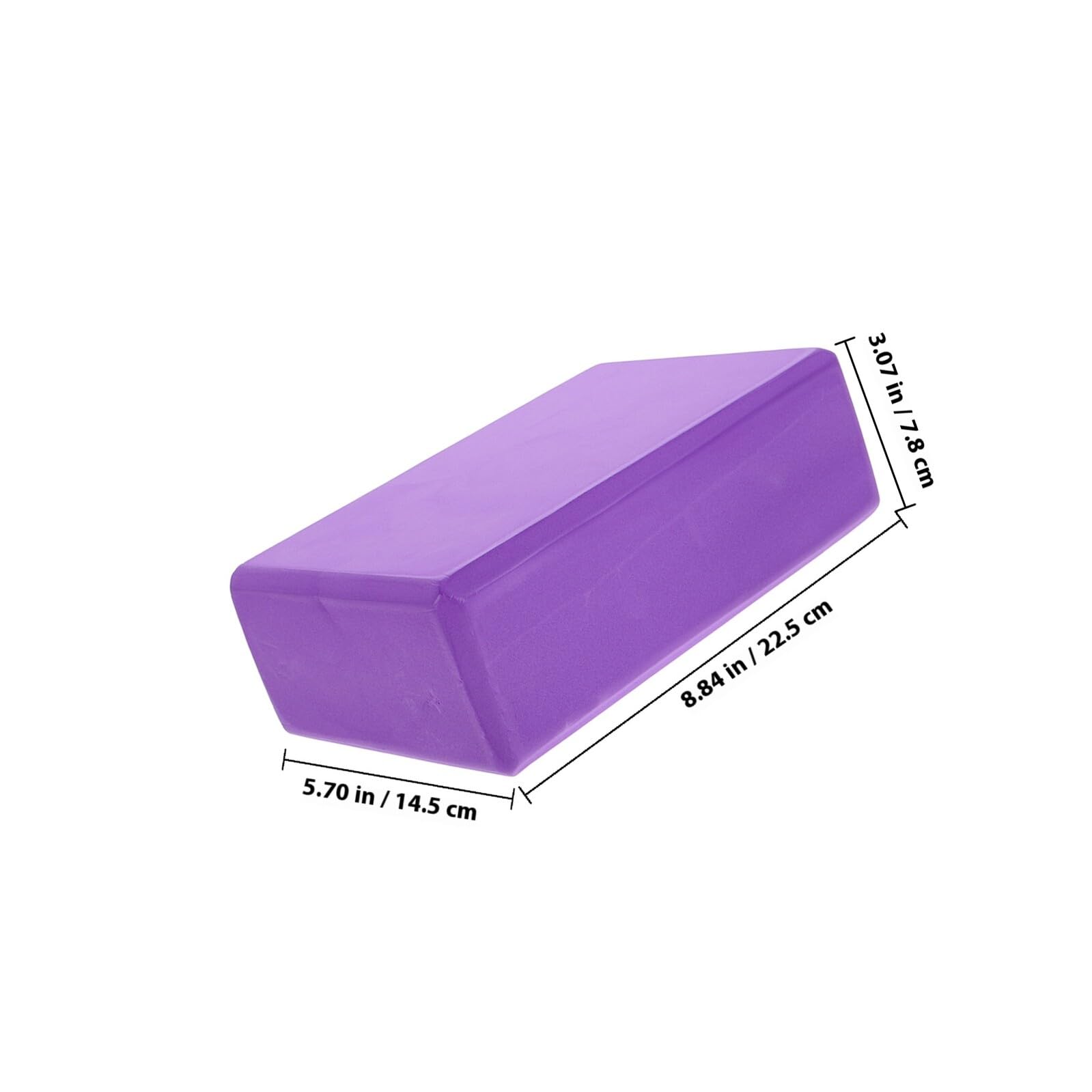 Set Blocchi Yoga in Schiuma EVA 3 Pezzi Cinghia da Yoga per Esercizi di Stabilità e Stretching per Allenamento Pilates e Uso in Palestra