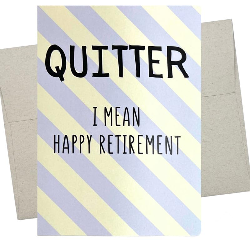 Whitman and Daughter Coworker Retiring Card Funny (1 Premium Card, 5X7 Inch) funny happy retirement card for woman or man from coworkers - 1027