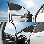 Car Window Shades, Magnetic Side Window Sun Glare Blocker with 7 Built-in N40 Magnets, 2 Pack UV Protection Driving Shade for Driver & Passenger Side, Heat Reduction, Easy Installation - Image 4