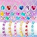 Hooqict Princess Dress Up Kids Jewelry for Girls 4-6 Bracelets Necklaces Rings Set Toddler Play Jewelry for Costume Princess Party Favors for 3 4 5 6 7 8 Year Old Birthday Gifts