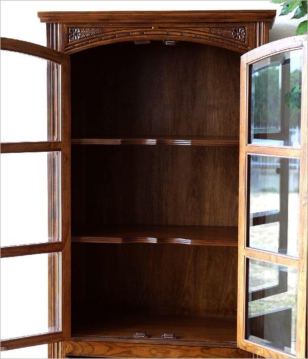 Amazon.co.jp: Cupboard Cupboard Cabinet with Glass Door Storage