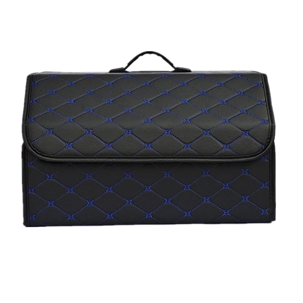 Torba do przechowywania samochodu Pu skórzany organizer do bagażnika Torby pudełkowe Składany bagażnik samochodowy do układania przenośnego pudełka (48cm)