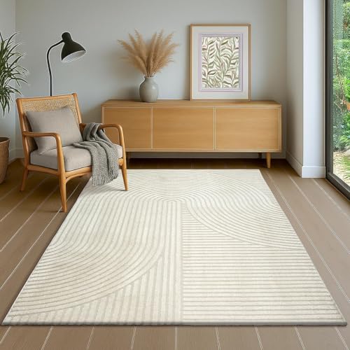 the carpet Everest - Moderner Kurzflor Teppich Hoch-Tief-Struktur, 3D-Effekt, weiche Oberfläche und hohe Flordichte… – Ansicht 1