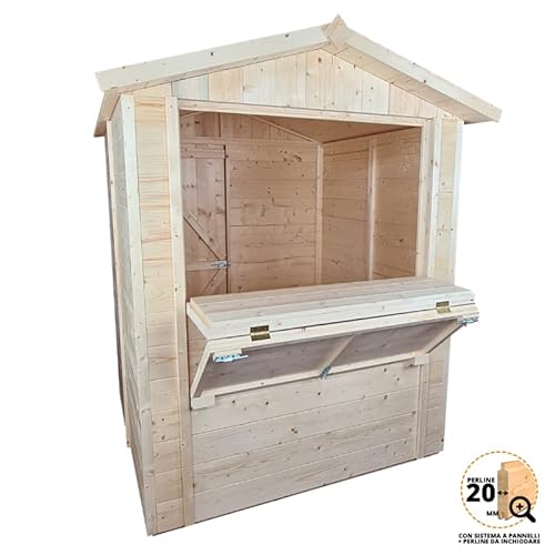 Chiosco in legno mis 172 x 174 cm 1 anta frontale