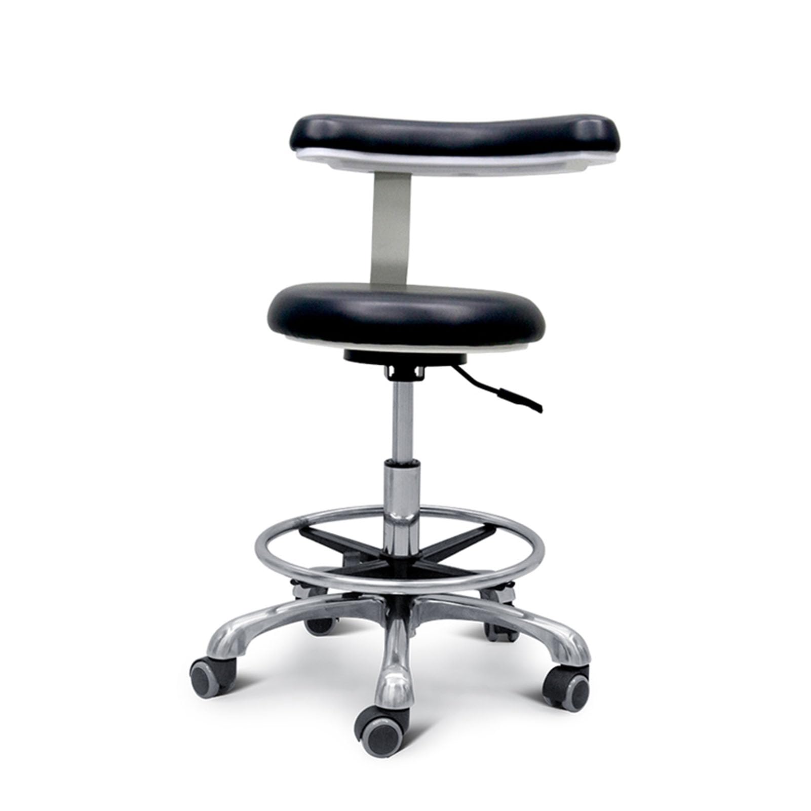 Sgabello dentale girevole a 360°, sedia mobile regolabile per assistenti medici, sgabello da disegno per ufficio e studio