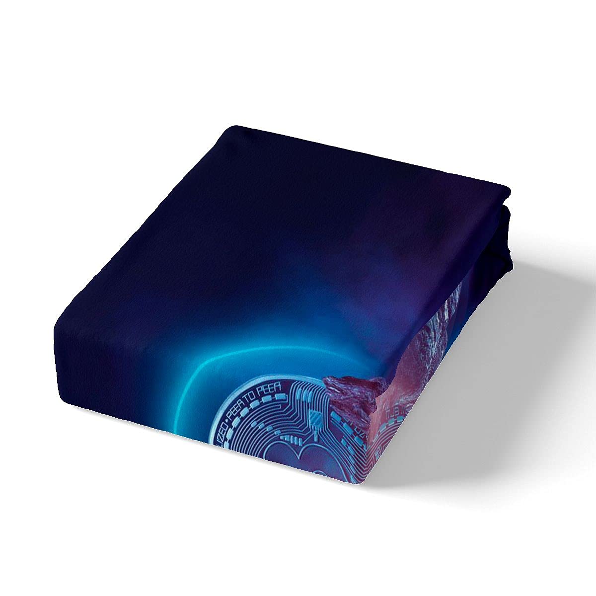 Bitcoin Fantasy Funda de edredón Moutain Sea Impreso Ropa de cama y lino personalizado Océano Juego de ropa de cama para niños adultos Funda de edredón ultra suave azul Super King ropa de cama
