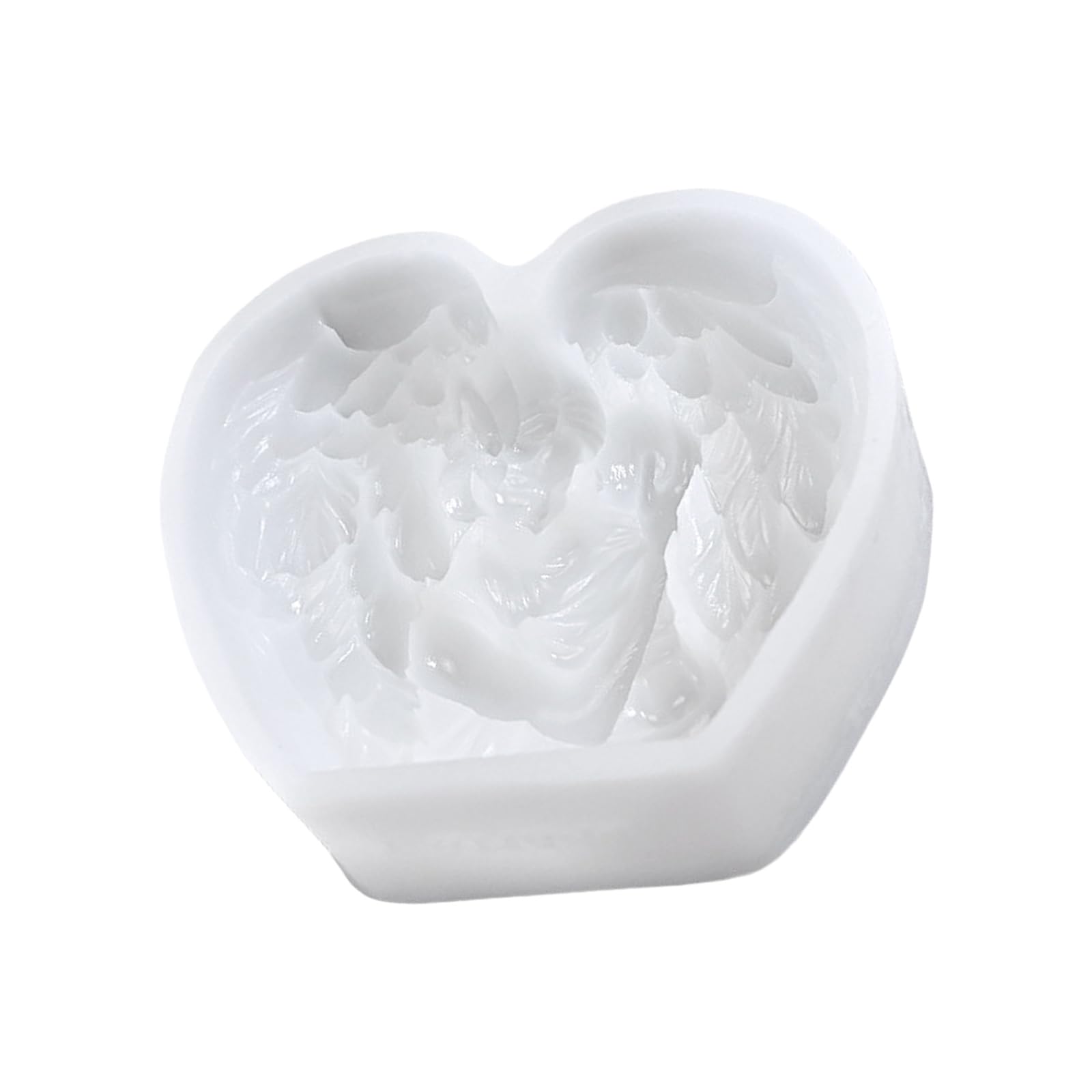 Tfaoys A11a14 Silicone Molds Wing Heart Silicone Molds For Epoxy Resin Soap Chocolate Fondant Baking Making