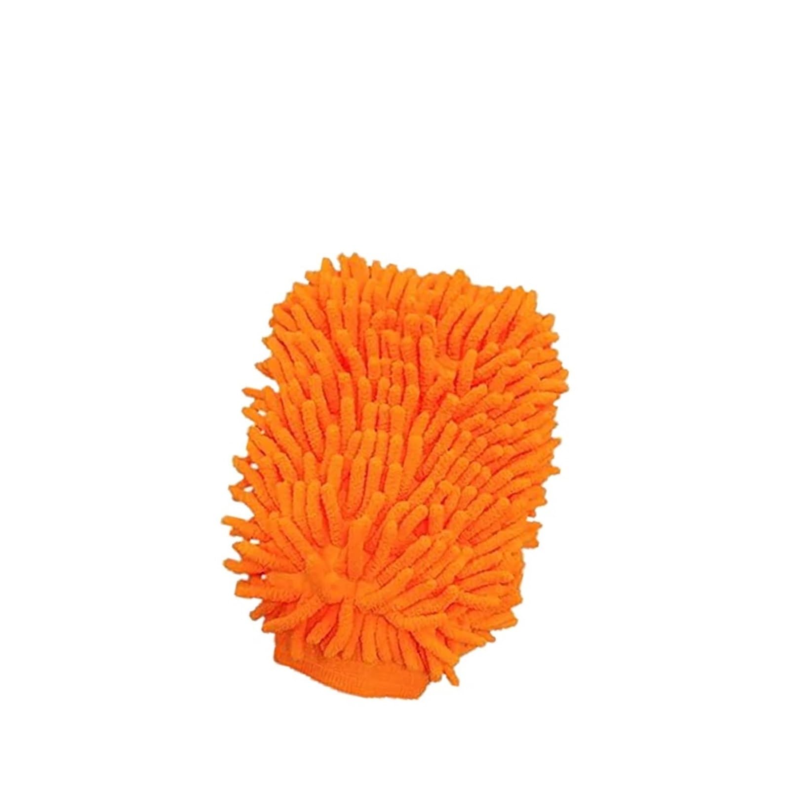 WWYYZAYC Car Wash Gloves, Fiber Thick Double-sided Chenille, Sponge, Cleaning Tool(1Pc Orange)