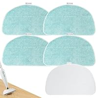 5 Stück Ersatzpad für Leifheit CleanTenso Power 2.0 Dampfreiniger, 32x19.5cm Mikrofaser Dampfmop für Alle Böden,Dampfmop Ersatz mit Klettunterseite, Waschbare Ersatzbezüge