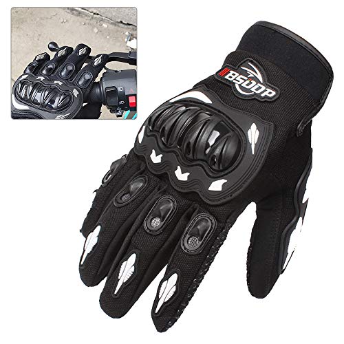 Sangmei Luvas de motocicleta masculinas tela sensível ao toque de dedo completo motocicleta motocicl