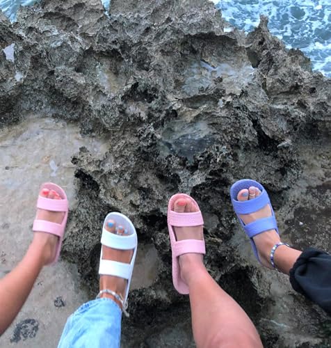 Image of J-Slips Kids Sandals - Comfortable Boys and Girls Jesus Jandals for Beach and Summer - Waterproof Hawaiian Slides in 12 Colors, Sandalias