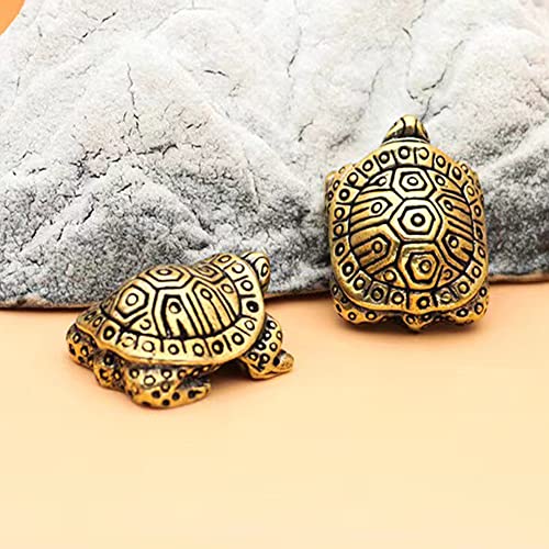 Figura Decorativa de Tortuga de Latón (2 unidades) miniatura 7