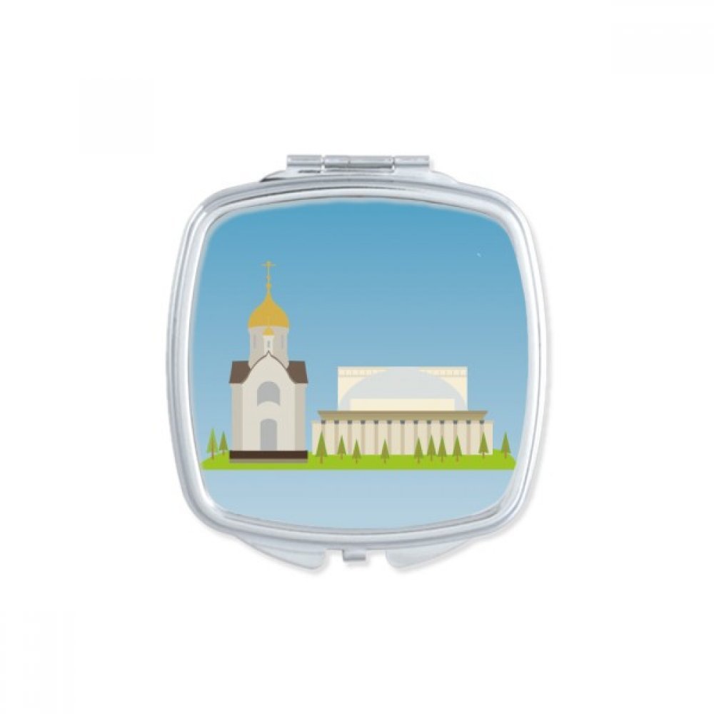Miroir de poche Russie mignon et coloré à offrir en cadeau pour un anniversaire