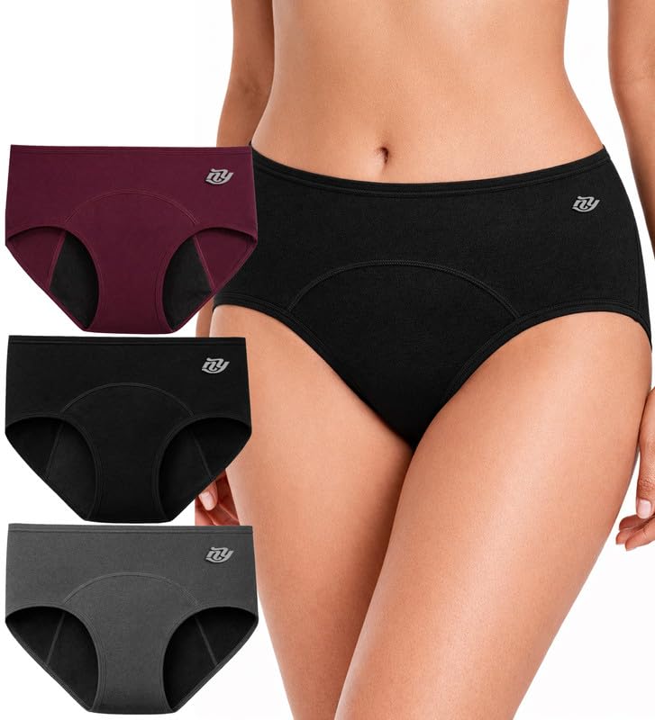 nicsy Reusable Period Panty for Women | Leak Proof Cotton Menstrual Underwear | Comfortable Panty for Heavy Flow | Soft Breathable Fabric High Waist Period Underwear for Girls & Ladies-picture-5