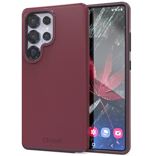 Image of Crave Compatible with Samsung Galaxy S25 Ultra Case, Shockproof Protection Dual Layer Case for Samsung Galaxy S25 Ultra (6.9 inch) - Berry