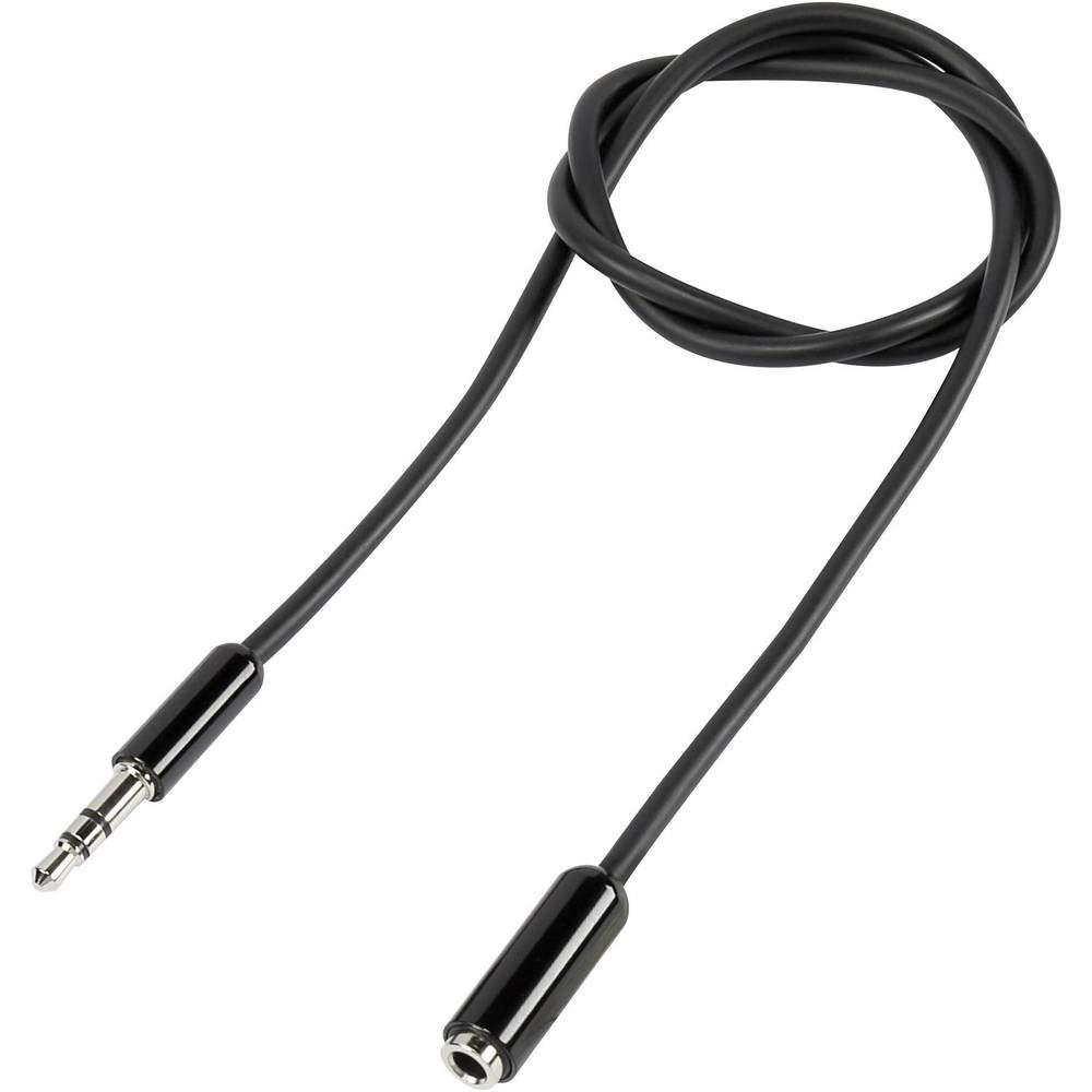 SpeaKa Professional SP-7870476 - Cable alargador de audio (1 conector jack de 3,5 mm, 1 conector hembra de 3,5 mm, 0,5 mm)