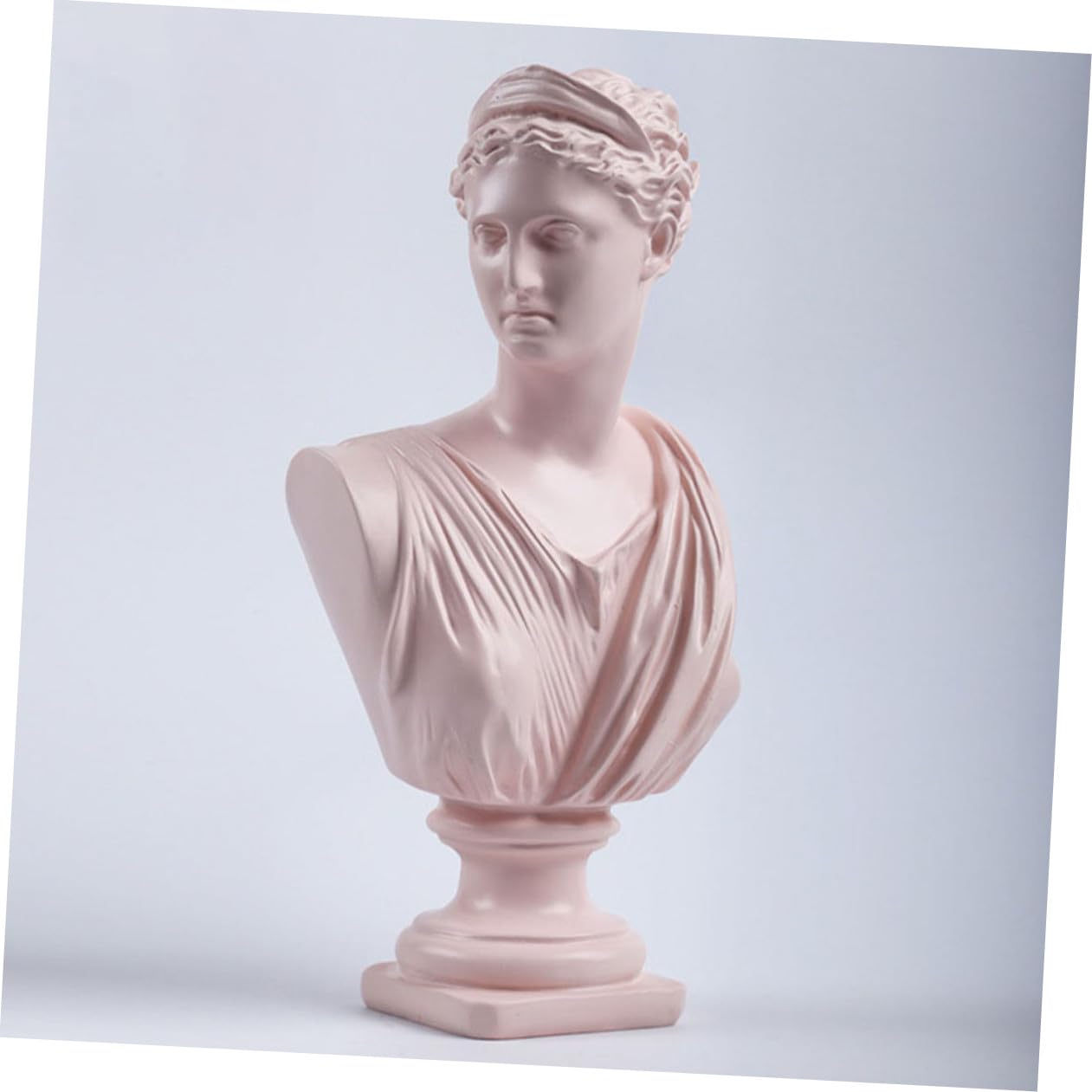 Rosa Harzstatue Göttin Skulptur Dekoration aus Kunstharz Realistisch und Charmant als Souvenir und Wohndeko für Wohnzimmer oder Schreibtisch
