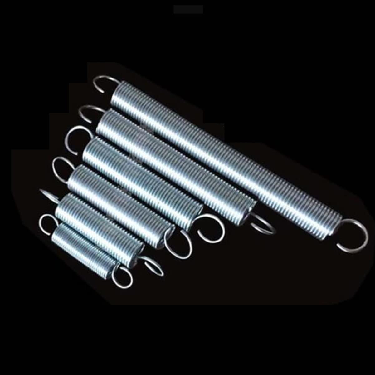 20 Molle Di Tensione In Acciaio Inox 0,5x5x25 Mm A Doppio Gancio - Per Riparazioni E Fai Da Te