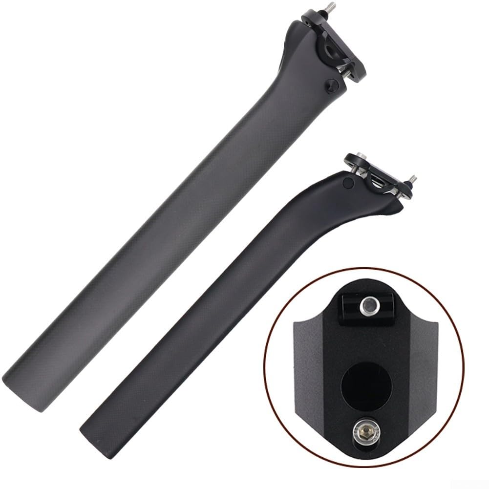 Reggisella in fibra di carbonio, 340 mm, T700, monoscocca leggera, per bici da strada, MTB, maggiore rigidità, smorzamento delle vibrazioni, 205 g, adatto per ciclismo