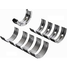 LowPricedAutoParts Main Bearings Set | Compatible with 95-04 Ford/Mazda 2.0L/121 L4 Zetec | .25mm .010" Oversized