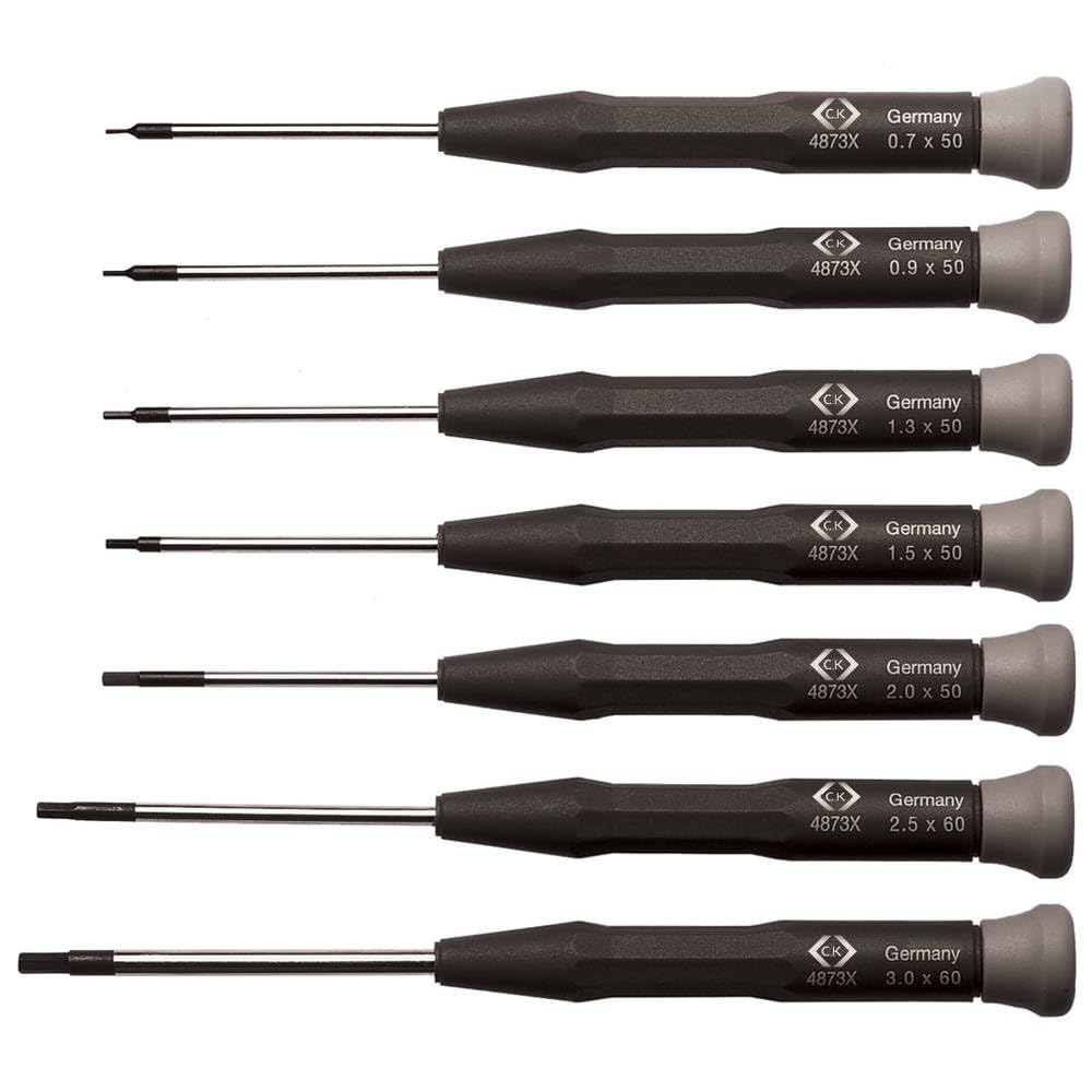 C.K T4874X - Conjunto de destornilladores - 7 piezas hexágono