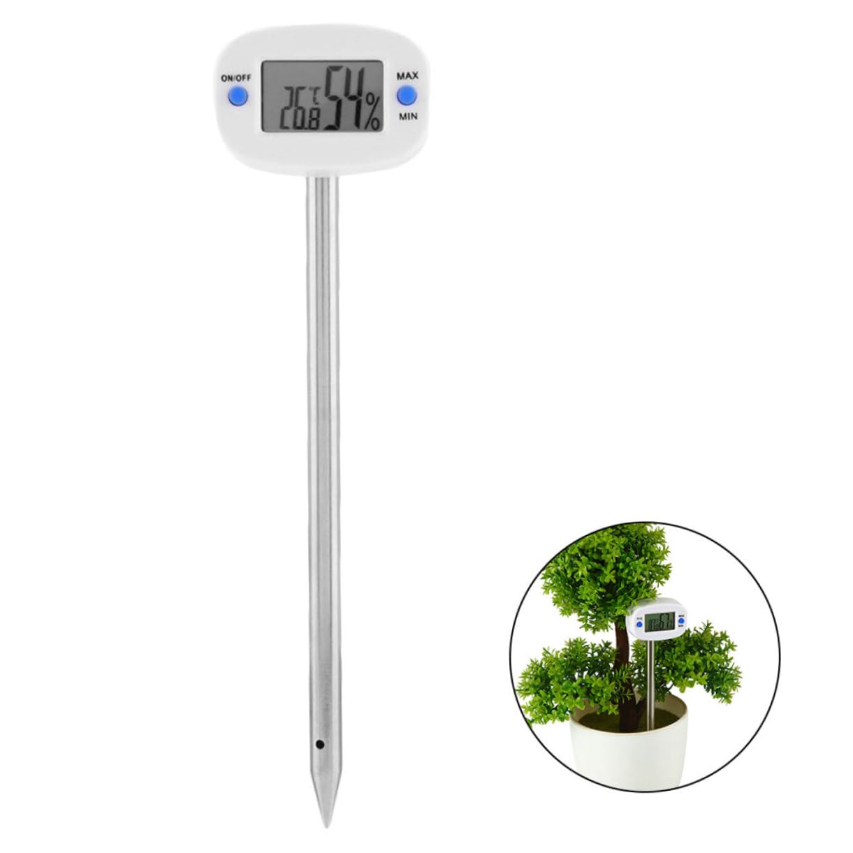 TOYANDONA 3 Piezas Termómetro Higrómetro de Mini Medidor de Temperatura para Jardinería para Plantas y Cultivos Sin Baterías Herramienta para Cuidado Huertos