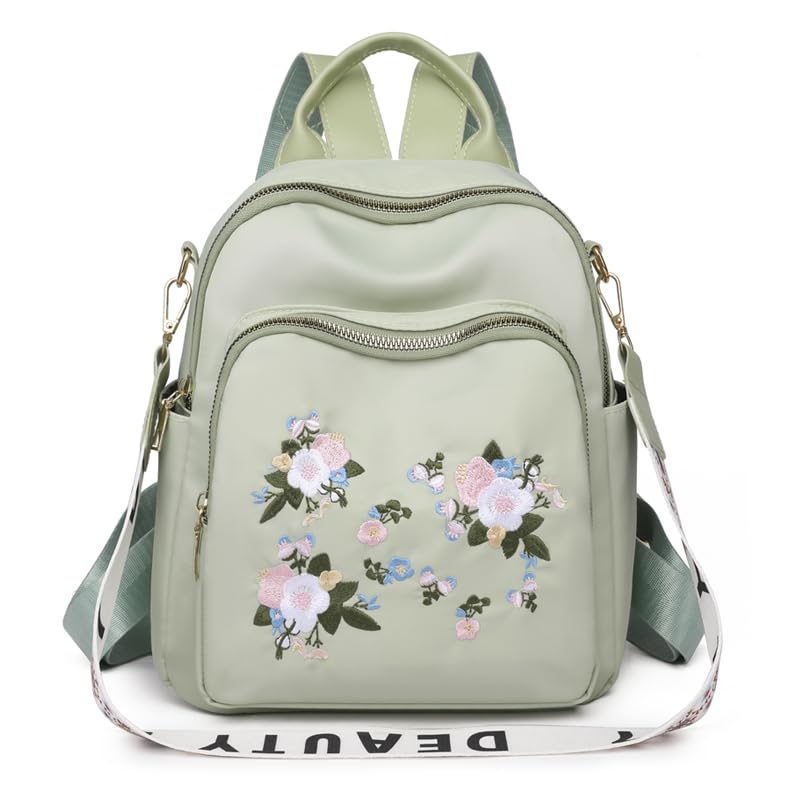 Fashion Floral Pattern Women Multifunction Backpack Chinese Style Knitted Embroi Fashion Small Bag Multilayer Fashion Women main image 3