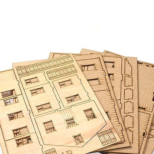 Maquette à L'échelle 1/72 en Bois : Puzzle de Maison Mini Décorative - 2