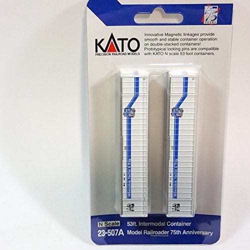 KATO NScale 53' Containers MR & T 75th Year Anniversary 23-507A Set Of 2 Boxcas