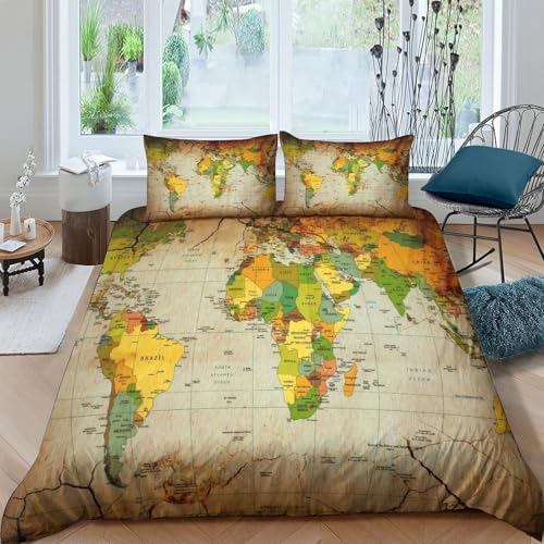 Housse de couette style scandinave parure de lit microfibre rayures verticales pour chambre fille - 4